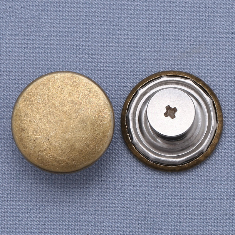 High-quality zinc metal jeans buttons for pants custom rivet button jeans metal logo-8