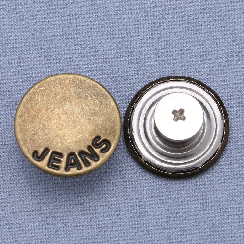 High-quality zinc metal jeans buttons for pants custom rivet button jeans metal logo-8