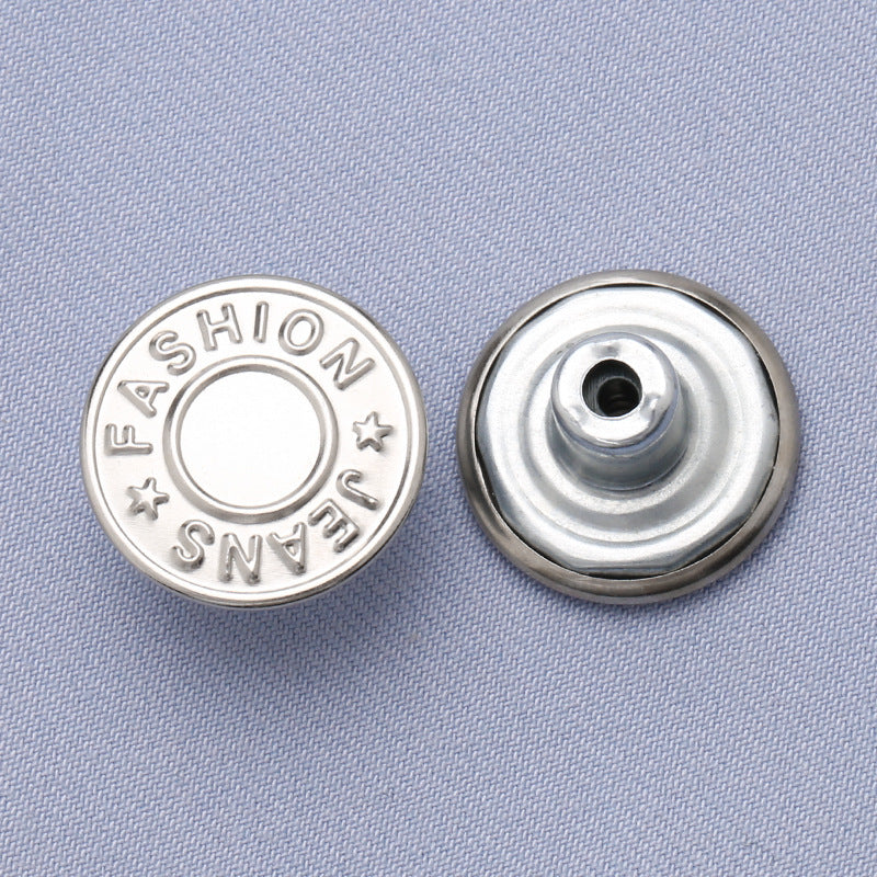 High-quality zinc metal jeans buttons for pants custom rivet button jeans metal logo-8