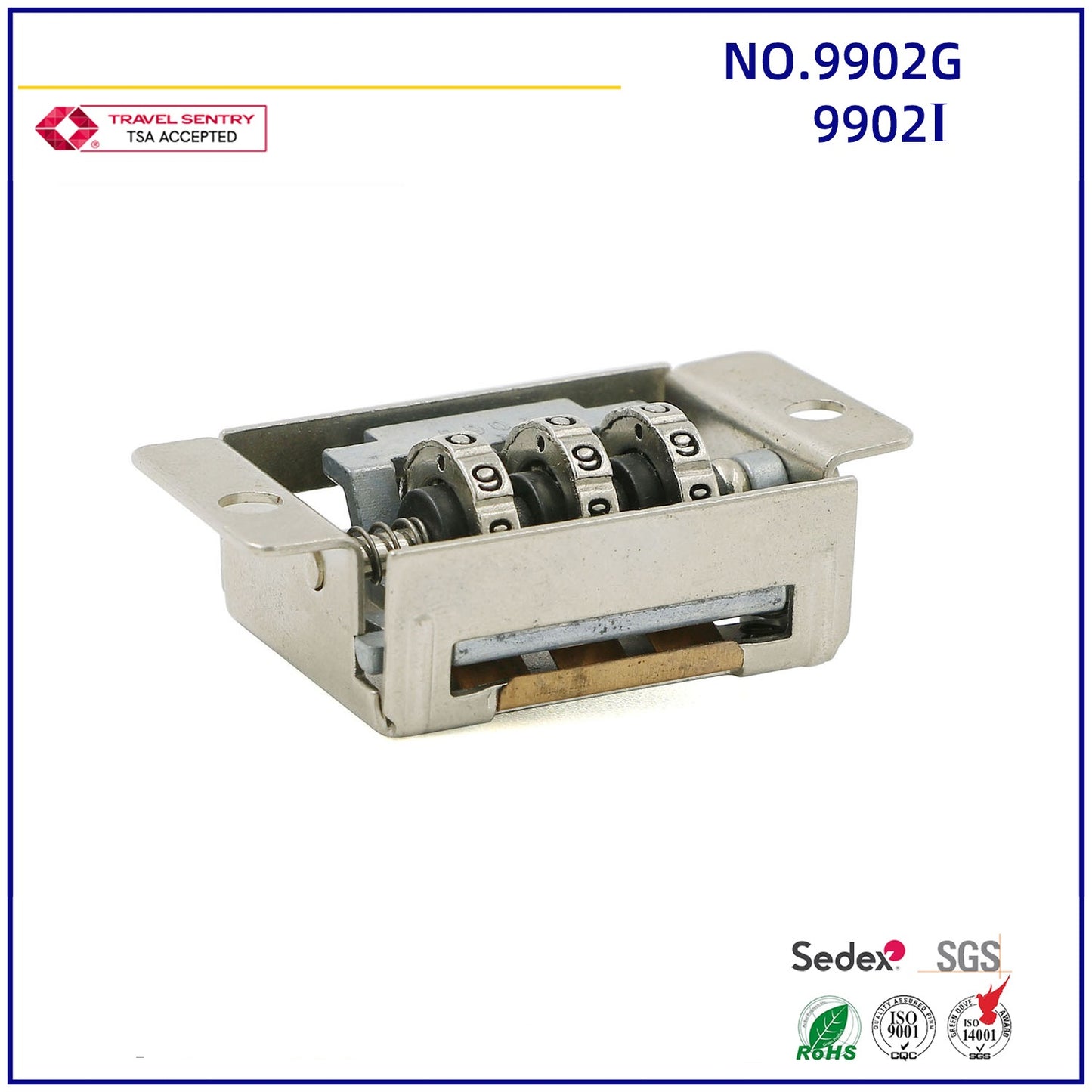 3-digit password security luggage lock protection box lock high quality metal jewelry built-in box lock-8