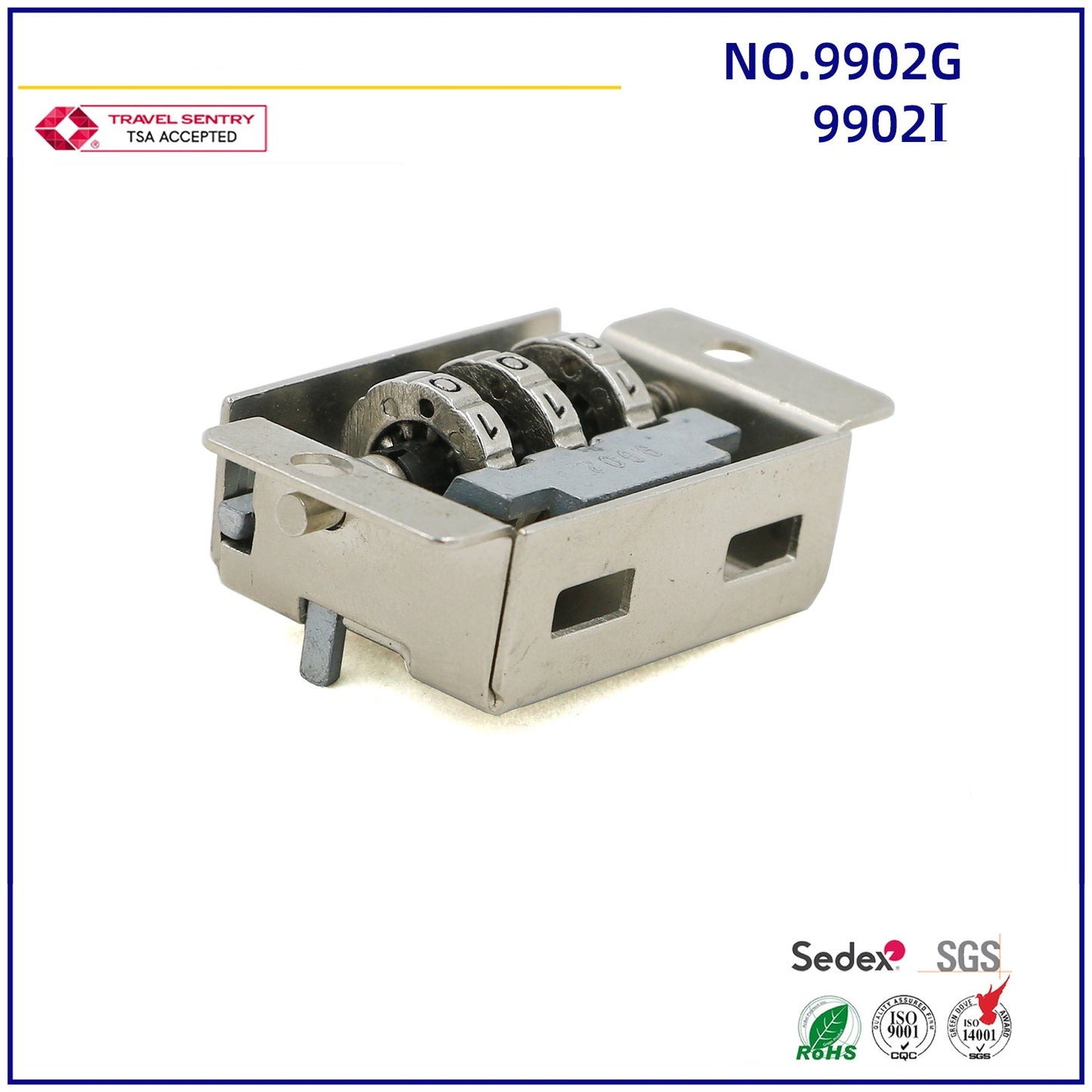 3-digit password security luggage lock protection box lock high quality metal jewelry built-in box lock-8