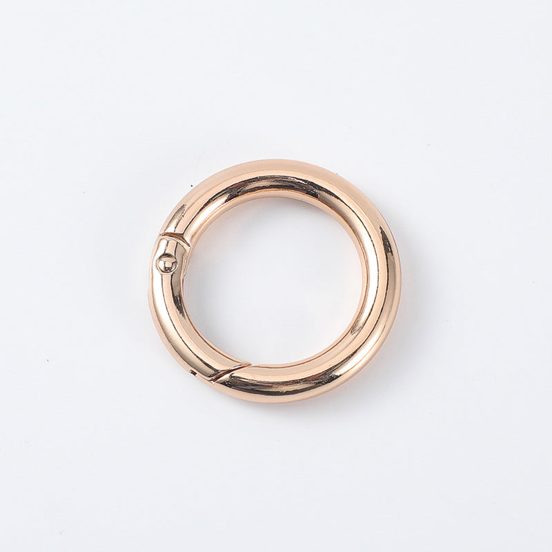 Ring luggage metal buckle cute creative DIY charm spring key buckle new shoulder strap round hanging buckle-8