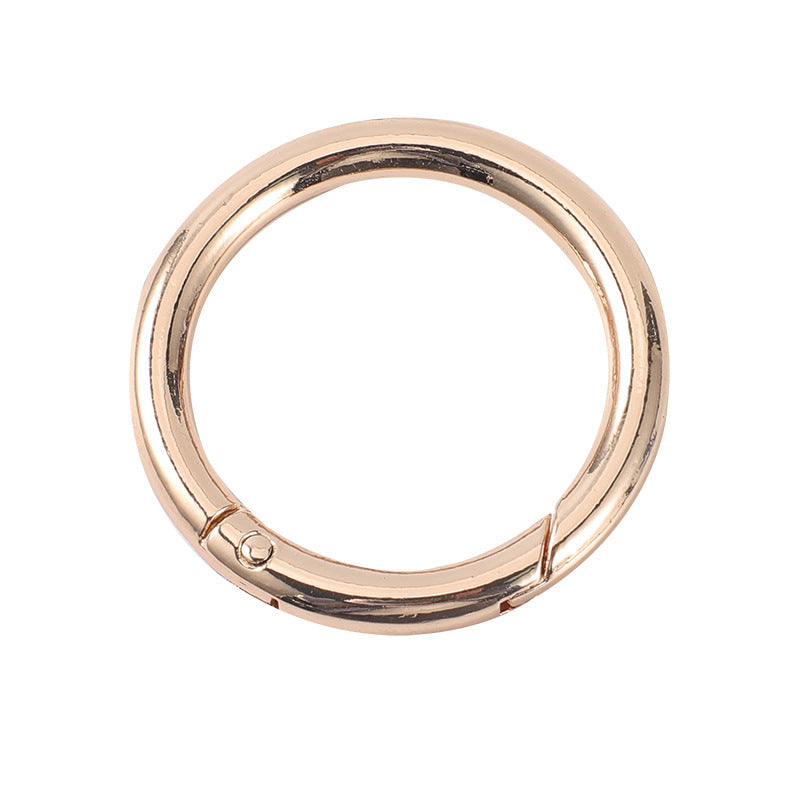 Ring luggage metal buckle cute creative DIY charm spring key buckle new shoulder strap round hanging buckle-8