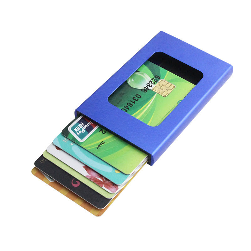 RFID Blocking Metal Stainless Steel Aluminum Credit Card Holder portable wallet case