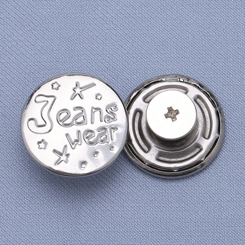 High-quality zinc metal jeans buttons for pants custom rivet button jeans metal logo-8