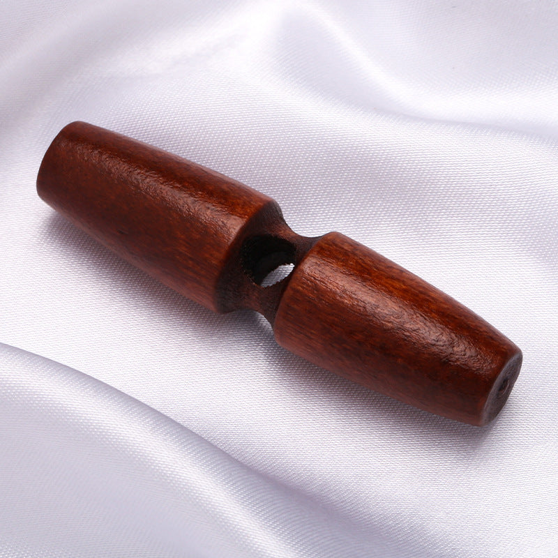 Wholesale Wooden Oval Shape Buttons Oval Wooden Coat Button with Two Holes-81