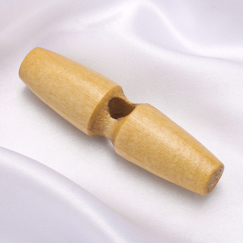 Wholesale Wooden Oval Shape Buttons Oval Wooden Coat Button with Two Holes-81