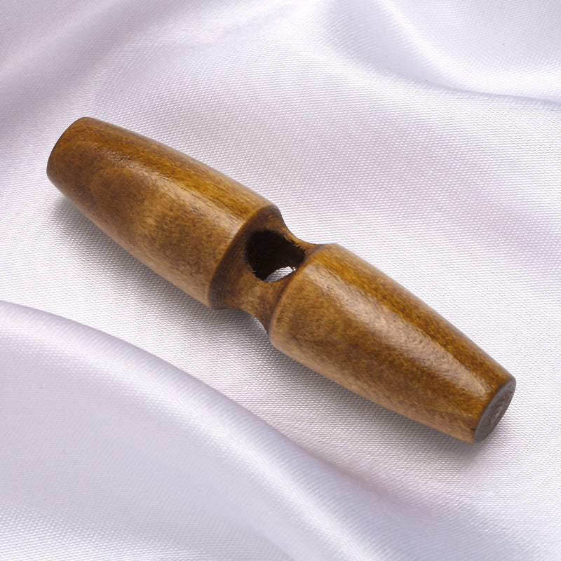 Wholesale Wooden Oval Shape Buttons Oval Wooden Coat Button with Two Holes-81