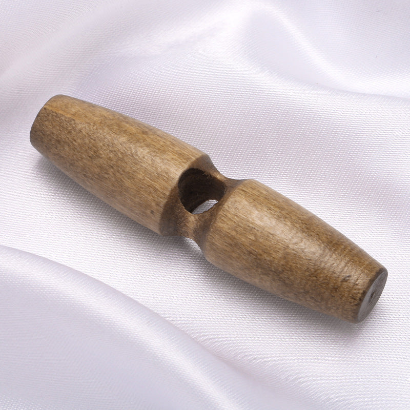 Wholesale Wooden Oval Shape Buttons Oval Wooden Coat Button with Two Holes-81