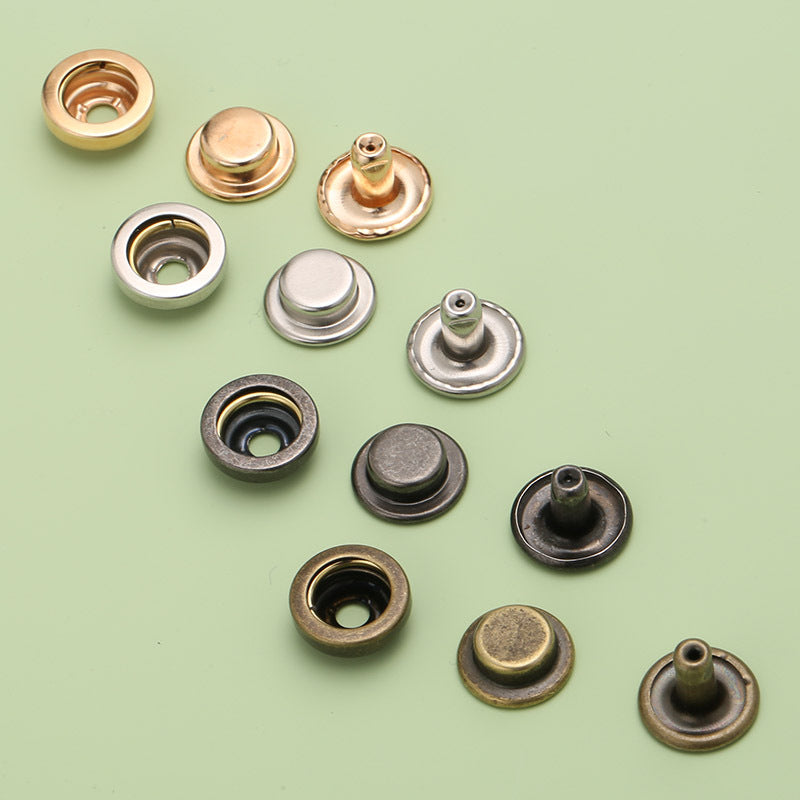 Custom Logo Metal Snap Button 4 Parts Snap Fastener Button for Clothing-82