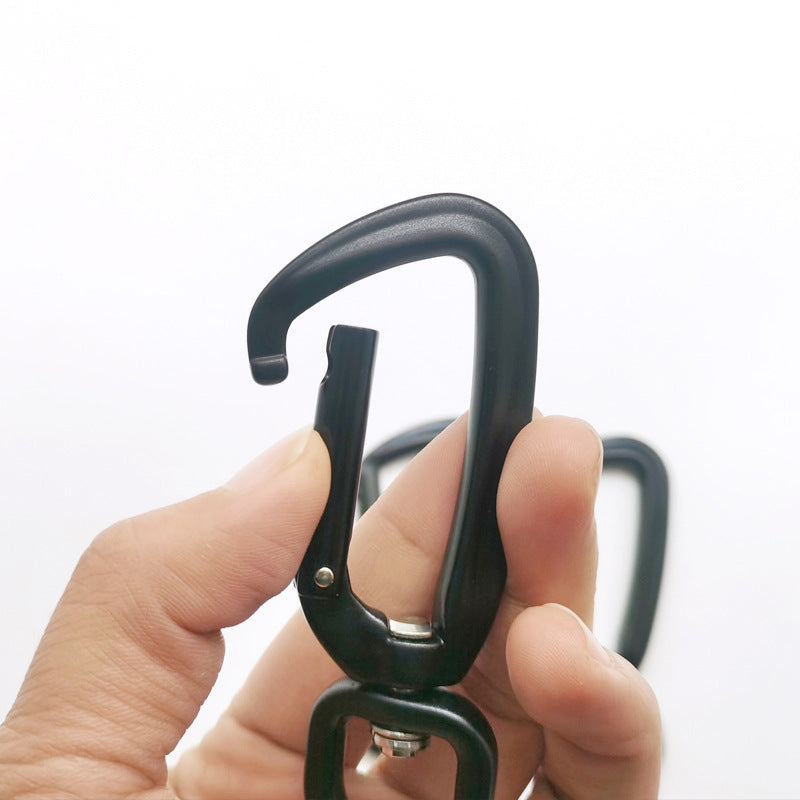 Aluminum screw locking swivel carabiner-82