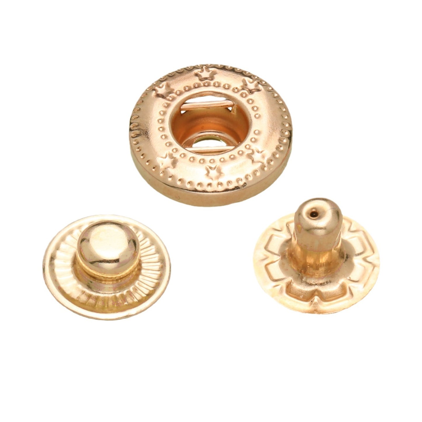 Custom Logo Metal Snap Button 4 Parts Snap Fastener Button for Clothing-82