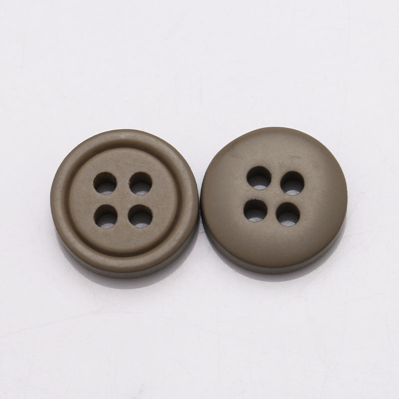 Wholesale Custom Buttons Candy Dyeing New 4 Holes Polyester Button Round Resin Buttons-83