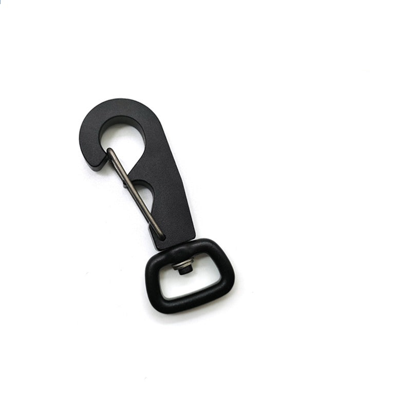 Lightweight military-style outdoor tactical carabiner aviation aluminum swivel pet leash buckle universal bungee hook clasp-83