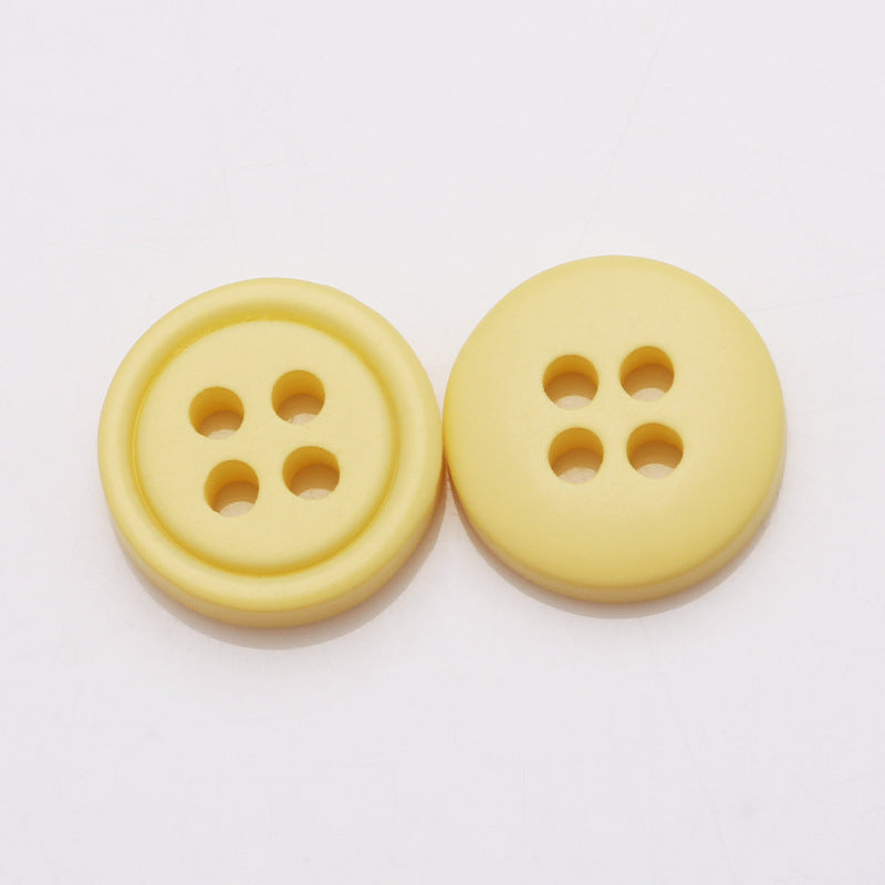 Wholesale Custom Buttons Candy Dyeing New 4 Holes Polyester Button Round Resin Buttons-83