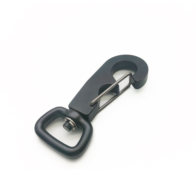 Lightweight military-style outdoor tactical carabiner aviation aluminum swivel pet leash buckle universal bungee hook clasp-83