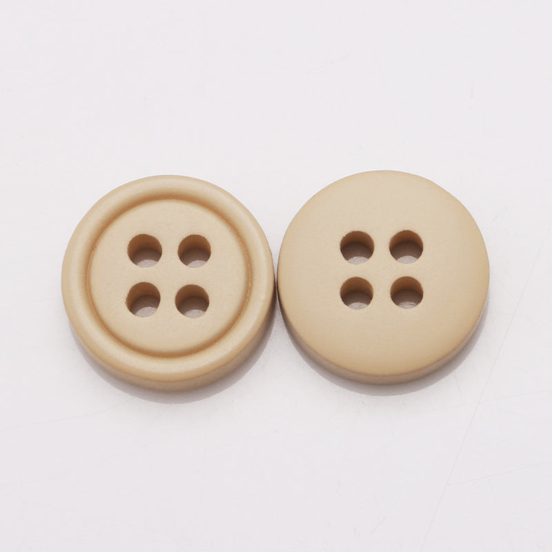 Wholesale Custom Buttons Candy Dyeing New 4 Holes Polyester Button Round Resin Buttons-83