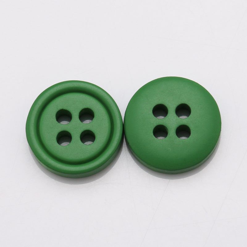 Wholesale Custom Buttons Candy Dyeing New 4 Holes Polyester Button Round Resin Buttons-83