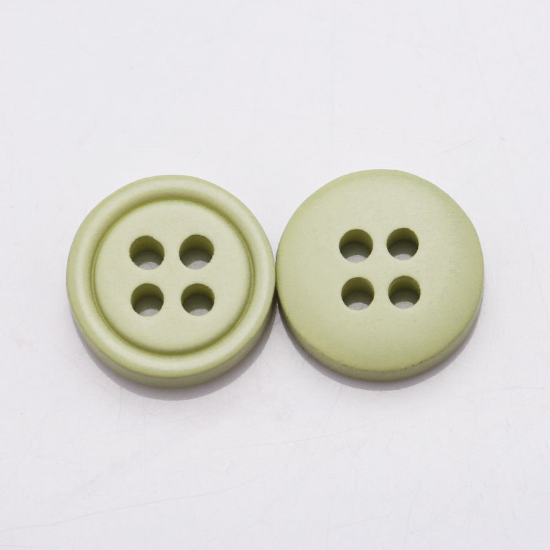 Wholesale Custom Buttons Candy Dyeing New 4 Holes Polyester Button Round Resin Buttons-83