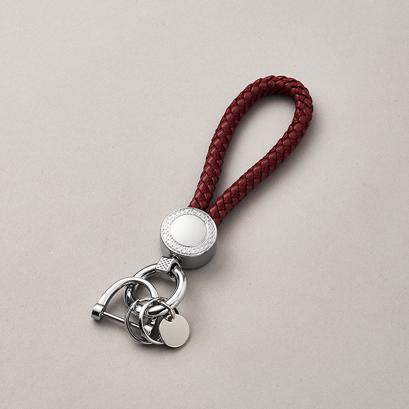 Colors Fashion Business Gift Leather Key Chain Men Women Car Key Strap Waist Wallet KeyChains Keyrings PU Leather Keychain-84