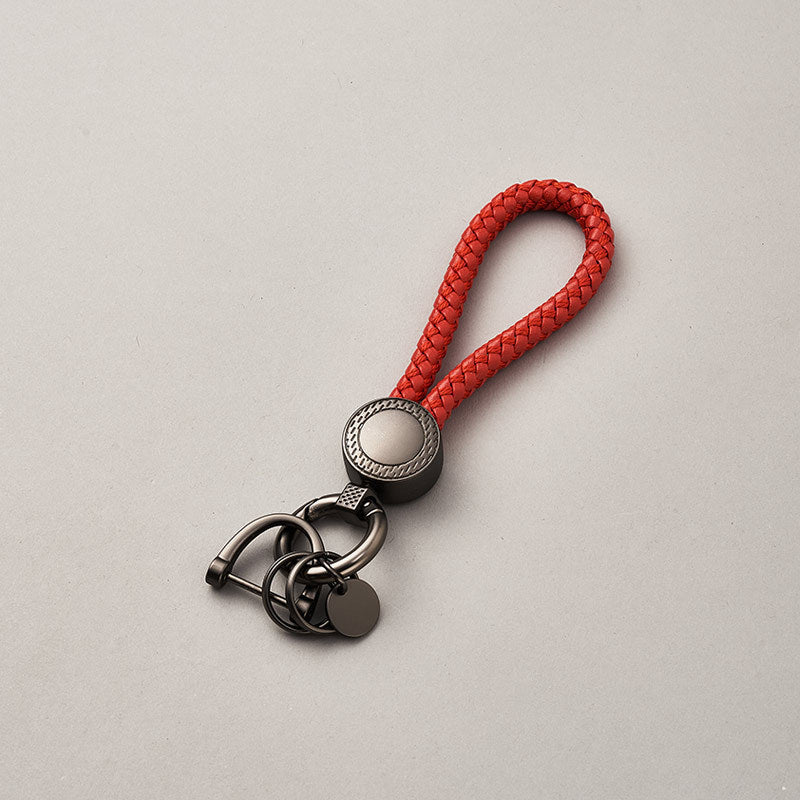 Colors Fashion Business Gift Leather Key Chain Men Women Car Key Strap Waist Wallet KeyChains Keyrings PU Leather Keychain-84