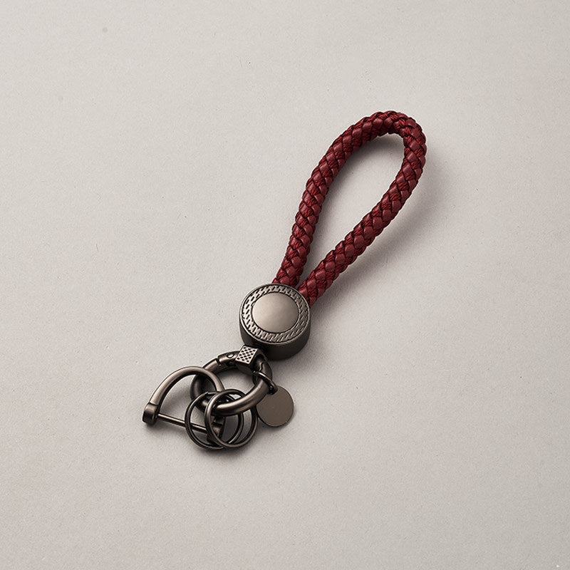 Colors Fashion Business Gift Leather Key Chain Men Women Car Key Strap Waist Wallet KeyChains Keyrings PU Leather Keychain-84