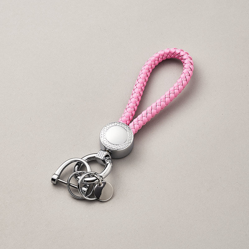 Colors Fashion Business Gift Leather Key Chain Men Women Car Key Strap Waist Wallet KeyChains Keyrings PU Leather Keychain-84