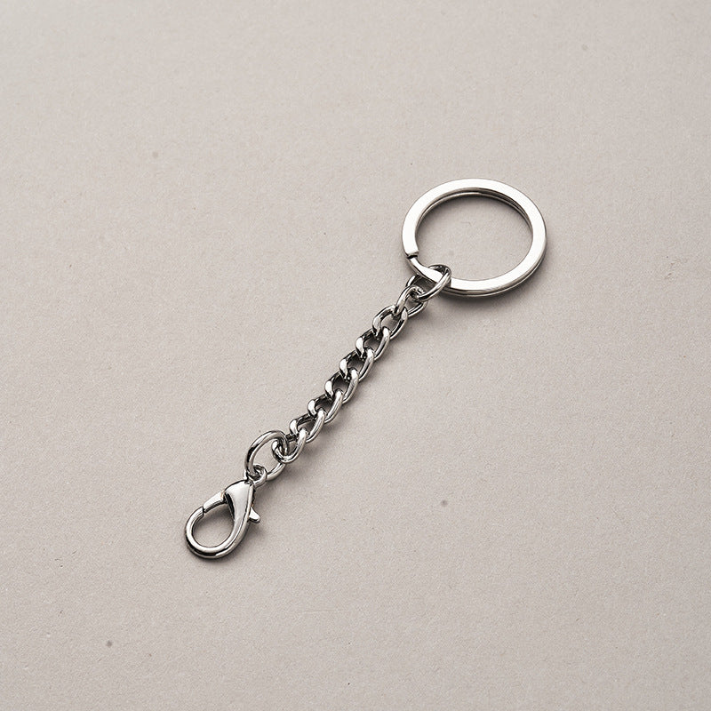 Gold plated Metal single DIY accessories pendant material chain manufacturers key ring-86