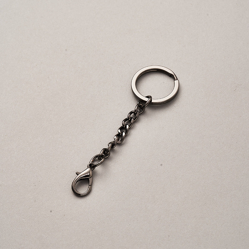 Gold plated Metal single DIY accessories pendant material chain manufacturers key ring-86