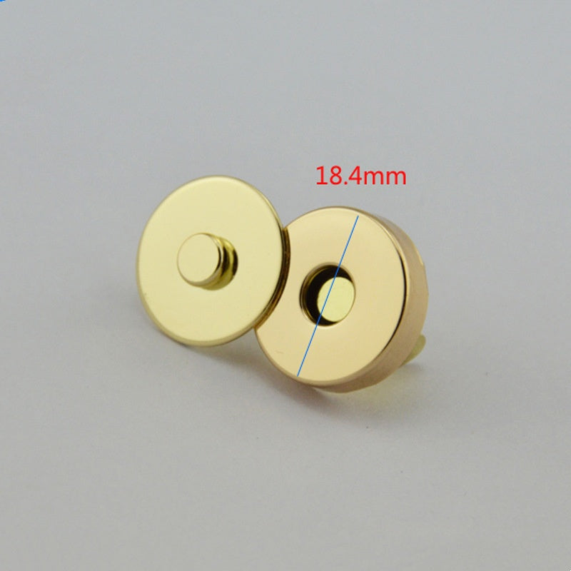 10 14 18mm Coppery Round Magnetic Snaps Bag Strong Magnetic Button Clasps-86