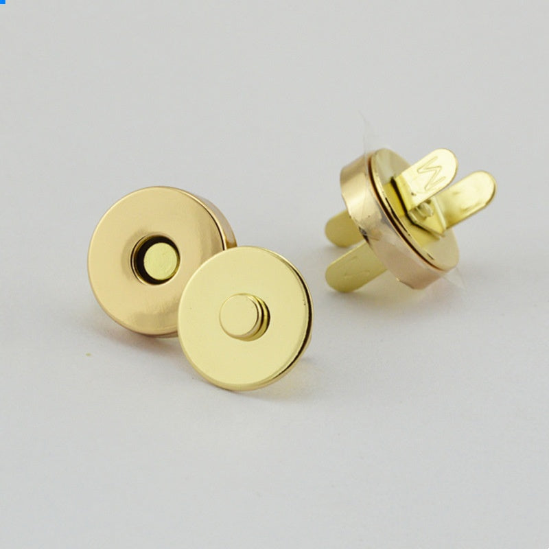 10 14 18mm Coppery Round Magnetic Snaps Bag Strong Magnetic Button Clasps-86