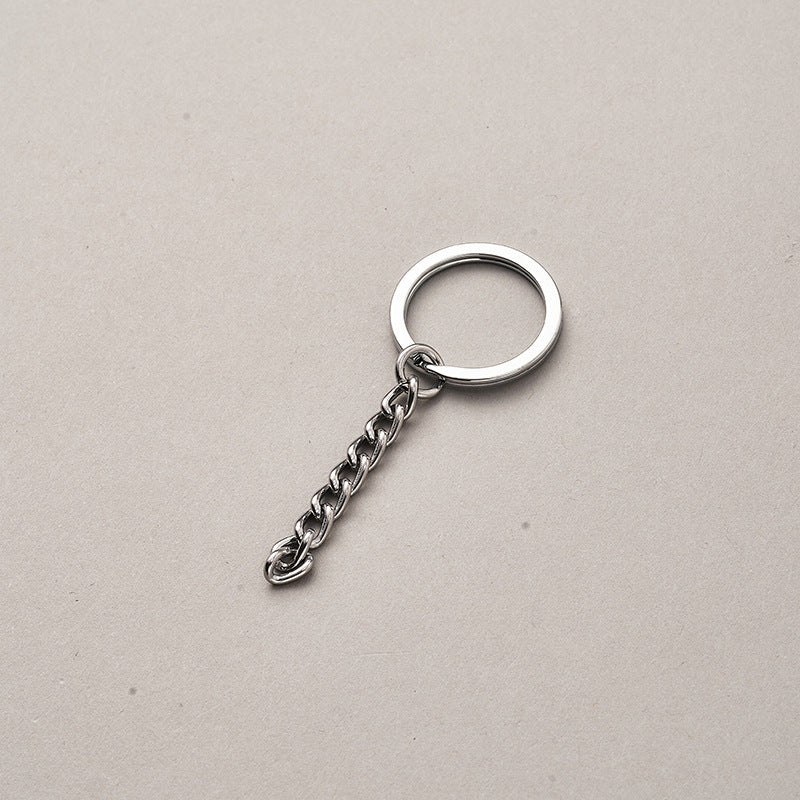 Gold plated Metal single DIY accessories pendant material chain manufacturers key ring-86