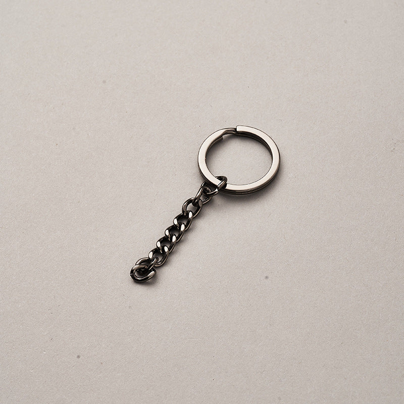 Gold plated Metal single DIY accessories pendant material chain manufacturers key ring-86