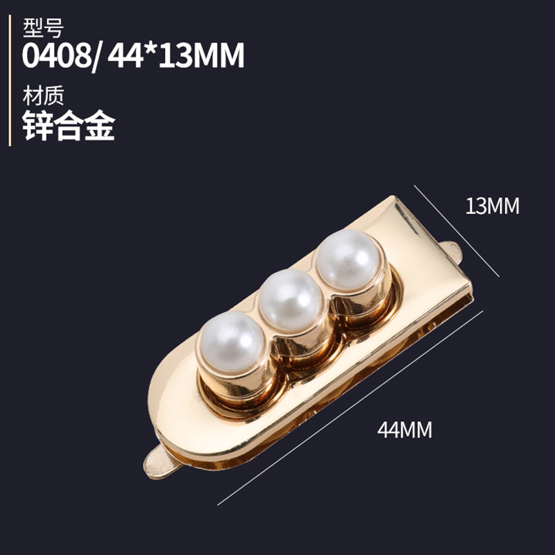 Wholesale handbag accessory rhinestone decorative lock Zinc alloy lady's handbag button lock Luggage hardware accessories-88