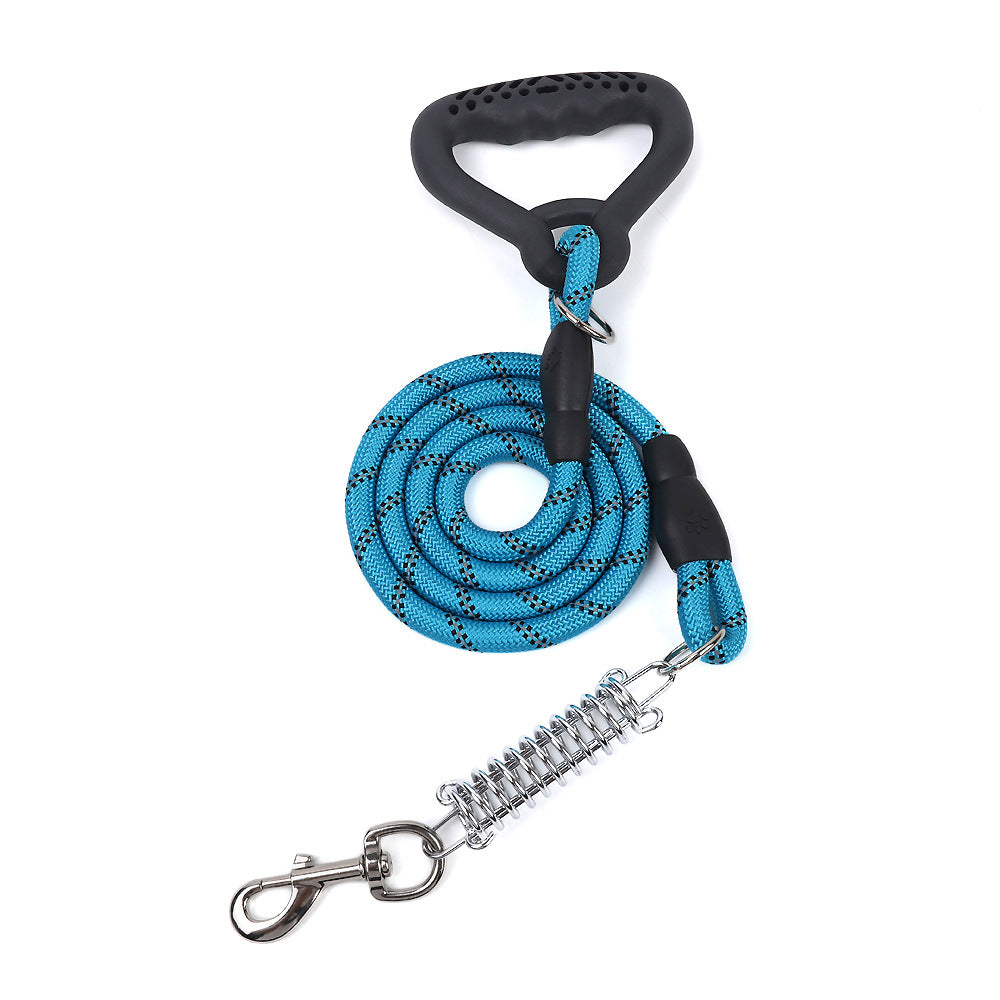 Wholesale Shockproof Explosion-proof Reflective Training Nylon Rope Pet Dog Leash With Spring-125