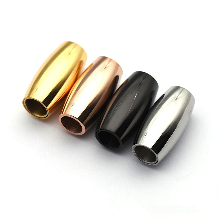 Fashion personality men's leather cord magnetic clasp bracelet stone bead bracelet-9