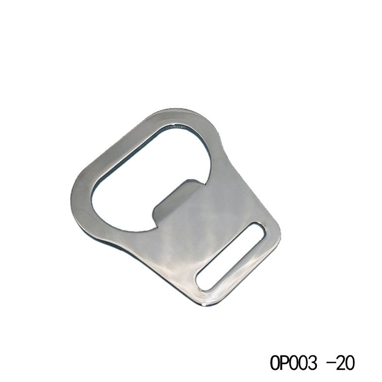 Zinc Alloy Strap leather bottle opener keychain custom logo Stainless Steel Mini Bottle Opener-9
