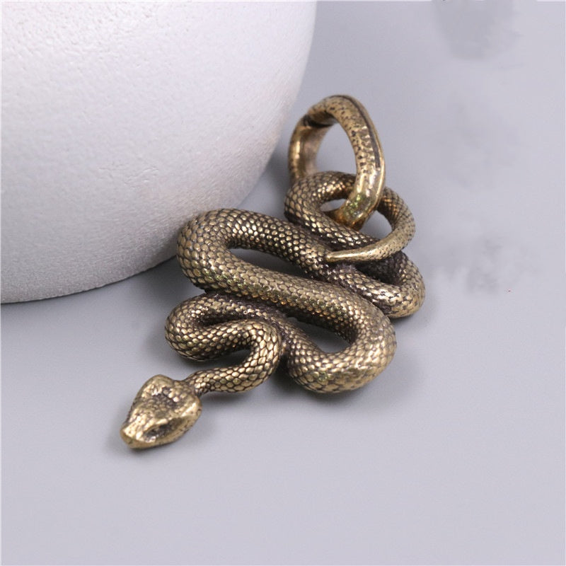 Brass Snake Key Pendant wholesale snake keychain-91