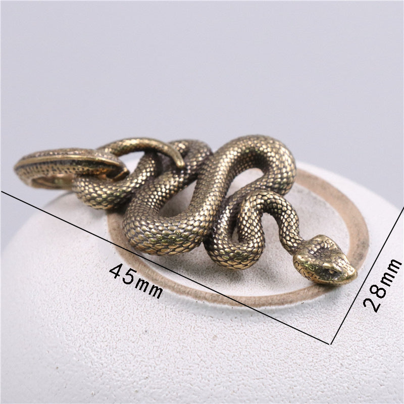 Brass Snake Key Pendant wholesale snake keychain-91