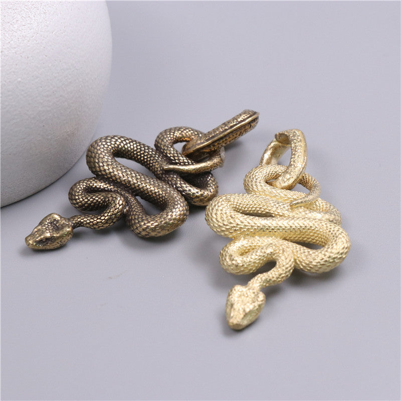Brass Snake Key Pendant wholesale snake keychain-91