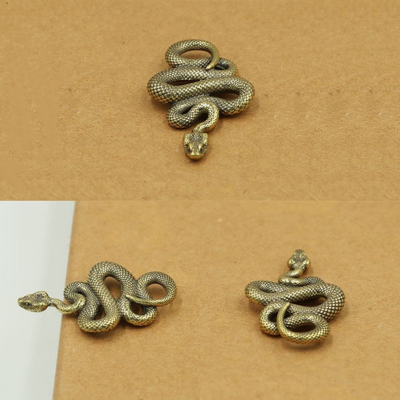 Brass Snake Key Pendant wholesale snake keychain-91