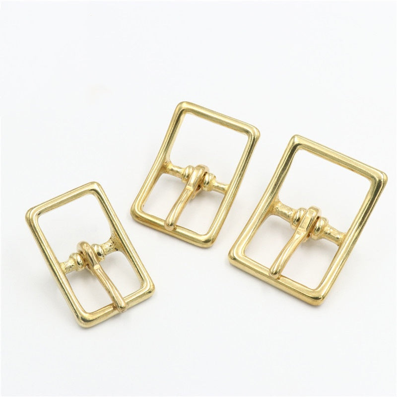 13-25mm Solid Brass Pin Belt Buckle Leather Strap-93