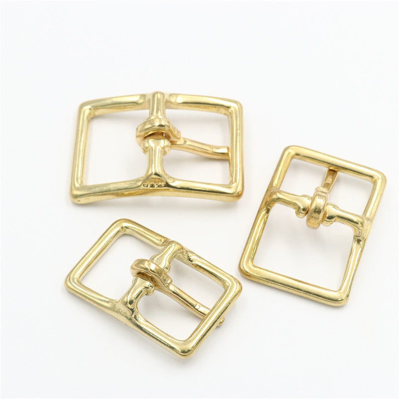 13-25mm Solid Brass Pin Belt Buckle Leather Strap-93
