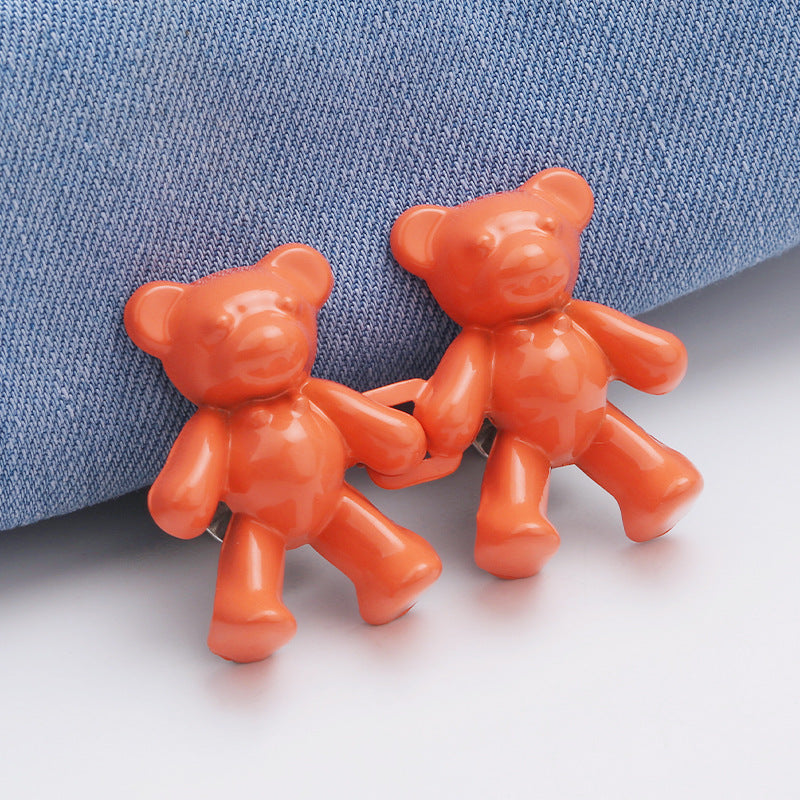 Wholesale Bear waist buckle, jeans waist buckle, detachable button, no nails, no seams, buckle waist buckle-95