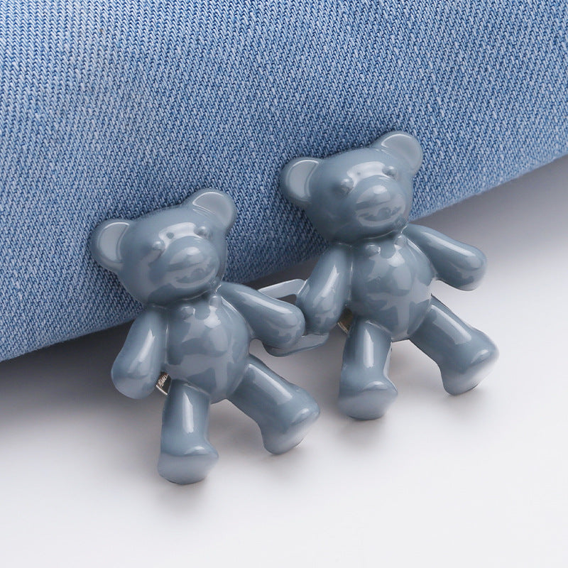 Wholesale Bear waist buckle, jeans waist buckle, detachable button, no nails, no seams, buckle waist buckle-95