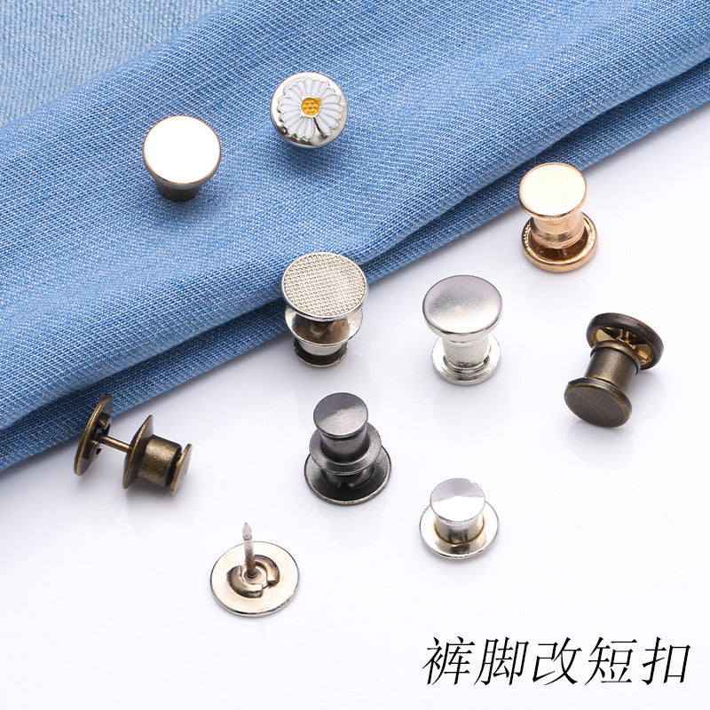 New Arrival Fashion Custom decorative accessories Logo Adjustable Brass Jeans Buttons And Rivets Pin Fasteners For Clothes-96