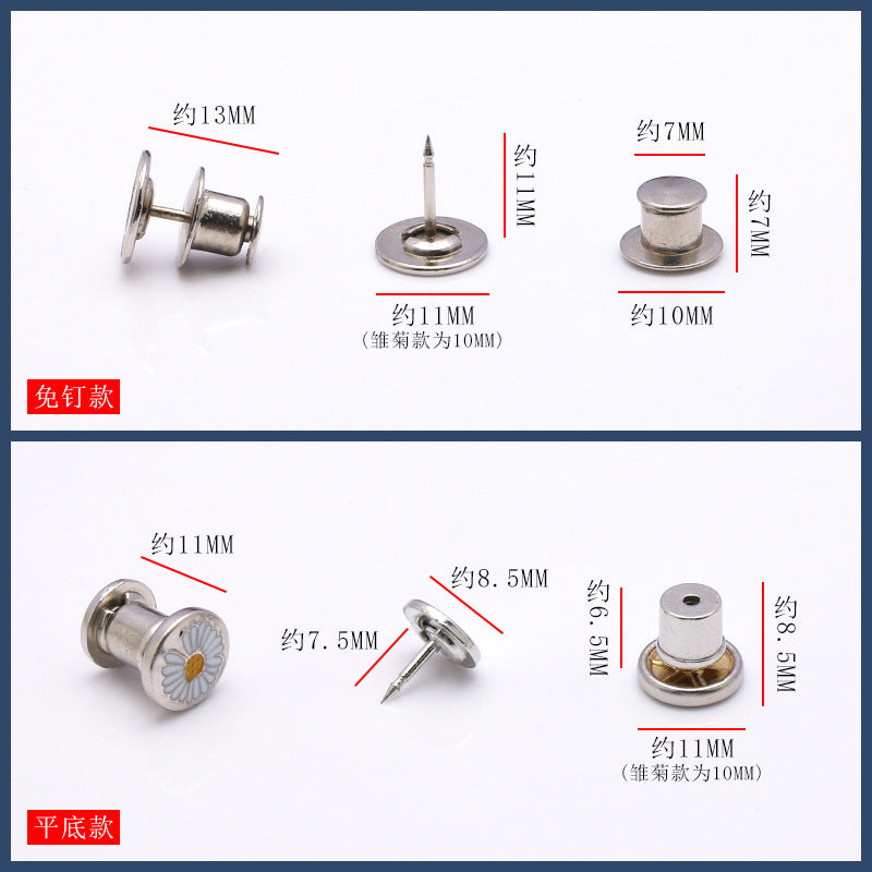 New Arrival Fashion Custom decorative accessories Logo Adjustable Brass Jeans Buttons And Rivets Pin Fasteners For Clothes-96