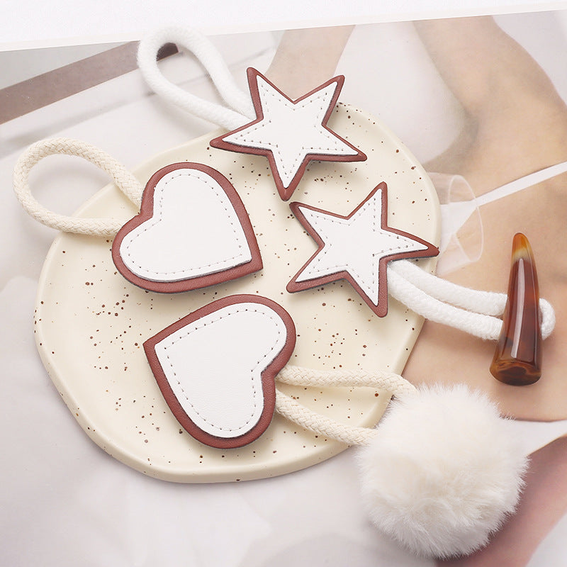Custom Logo Puy Leather Wooden Toggle Button Coat Leather Toggle Button-97