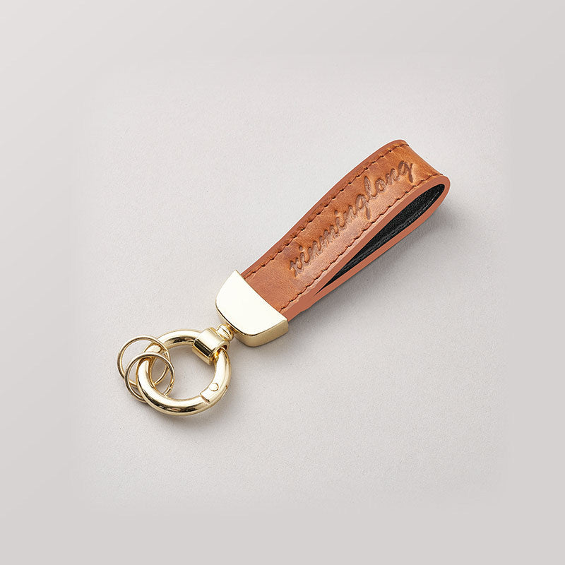 New design Premium Creative fashion handmade leather vintage cowhide car key chain small gift wholesale-98