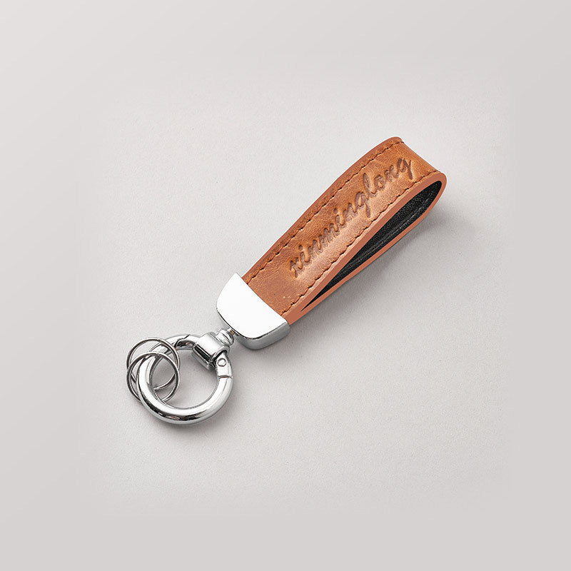 New design Premium Creative fashion handmade leather vintage cowhide car key chain small gift wholesale-98